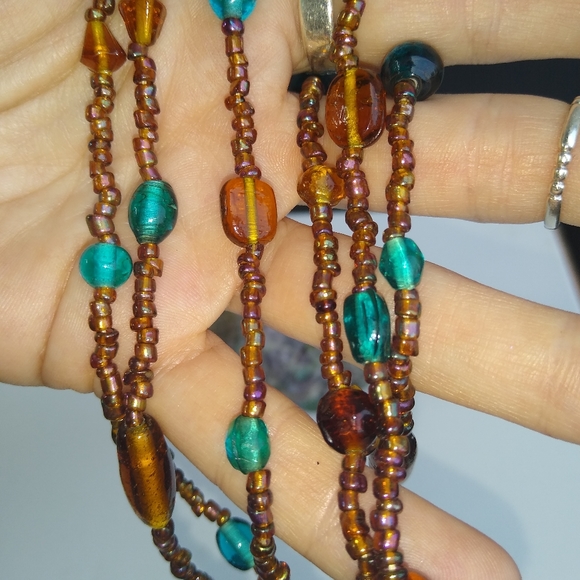 Glass Bead Necklace - Picture 2 of 4
